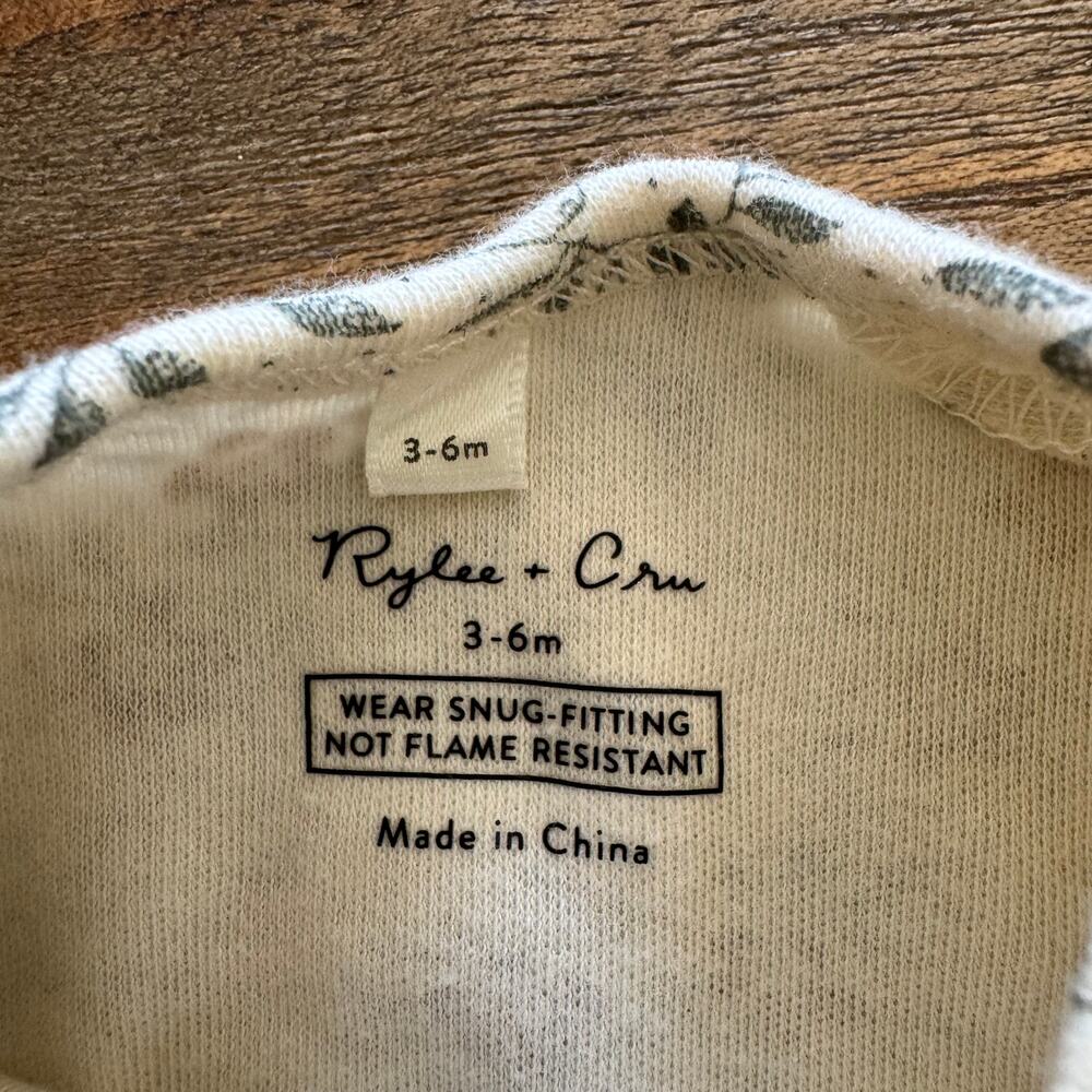 Rylee + Cru Button Down Pajamas - Size 3-6 months - Picture 3 of 4